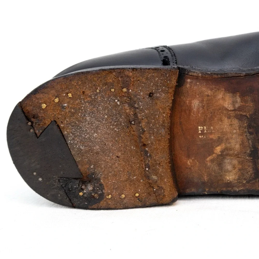 Peal & Co. for Brooks Brothers‎ Black Leather Penny Loafers – Size 9.5 D